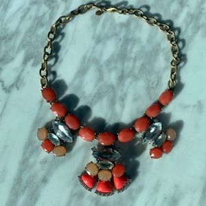 J. Crew Coral Statement Necklace